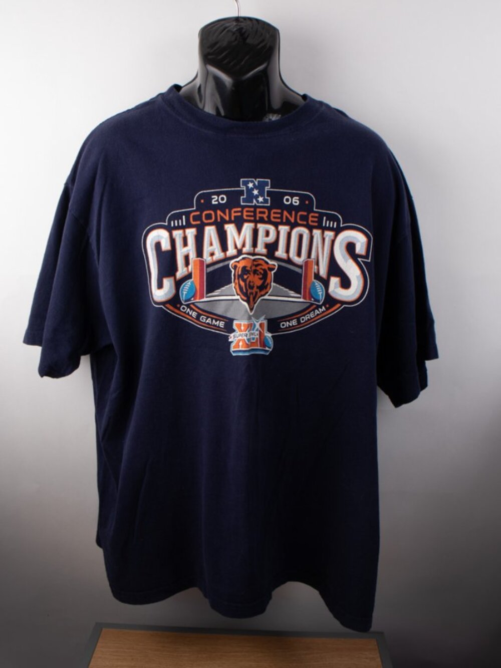 Reebok Chicago Bears Conference Champions 2006 Men's 2XL T-Shirt Blue NFL